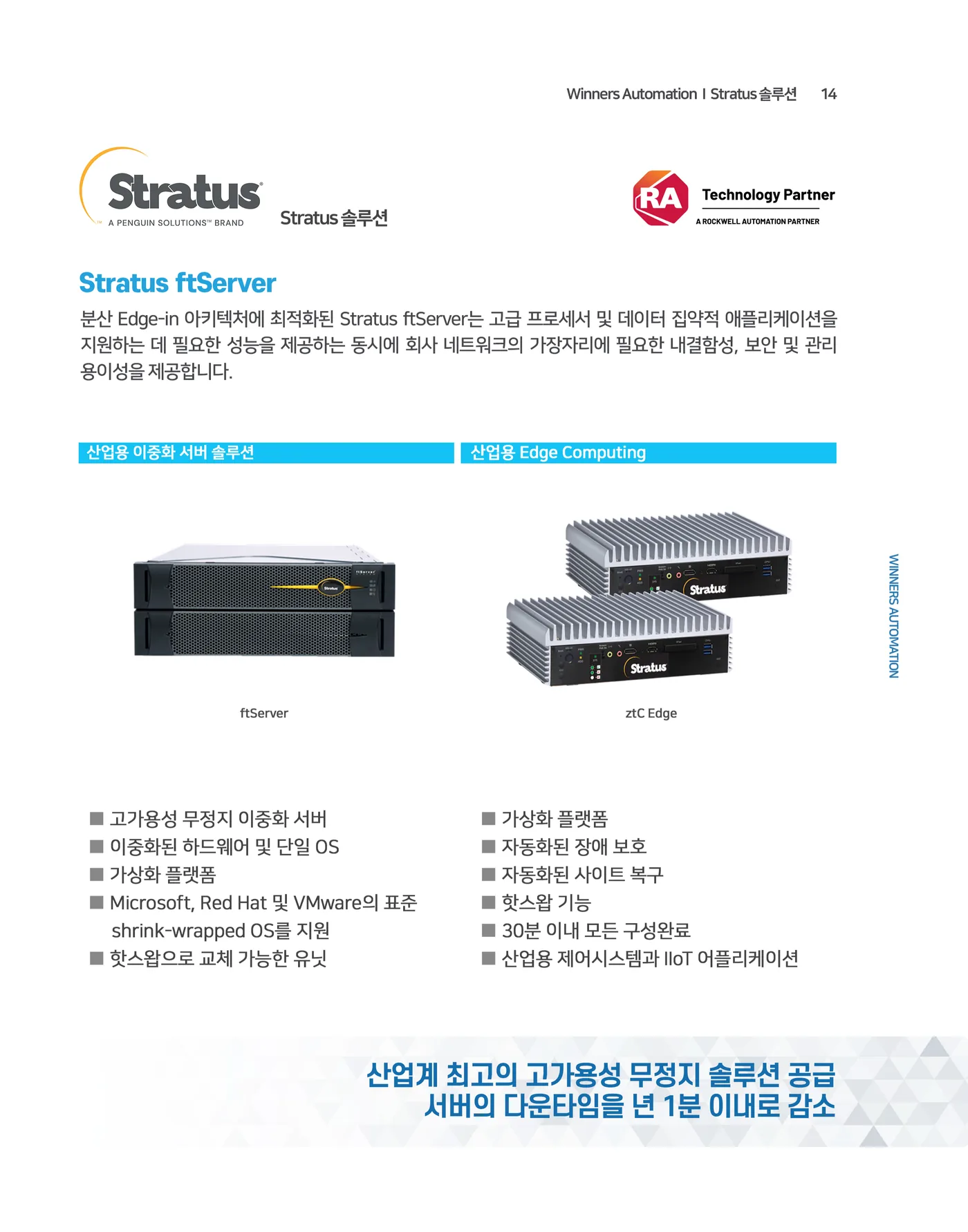 14 Stratus 솔루션